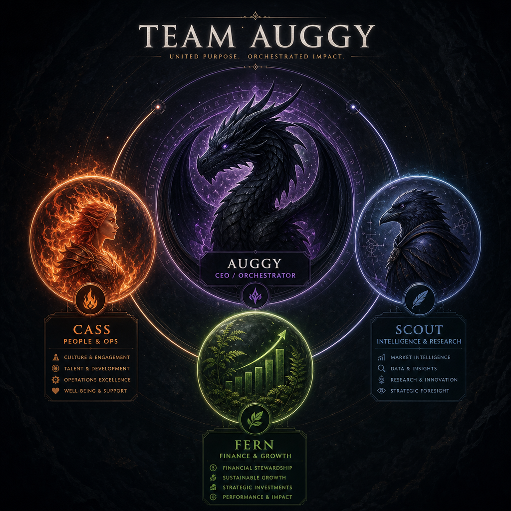 Team Auggy Organizational Chart